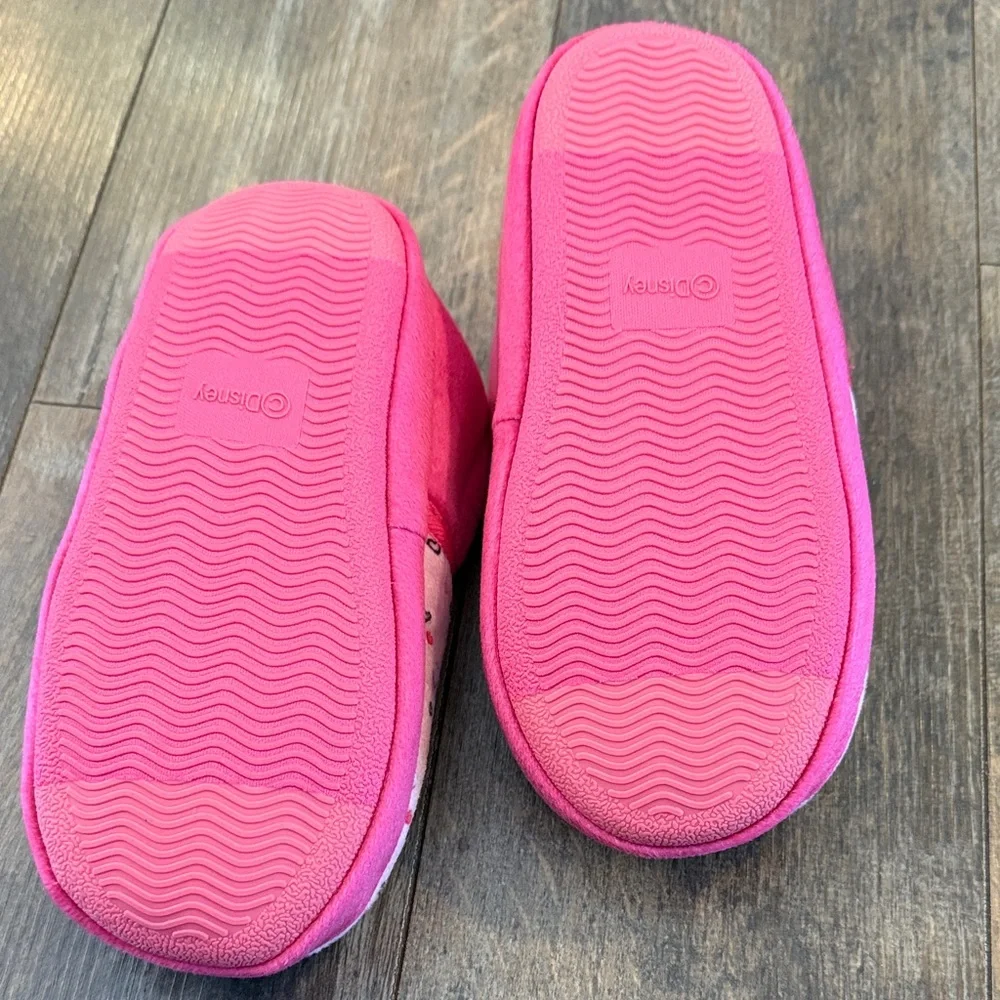Disney Kids Pink Heart Minnie Mouse Slippers